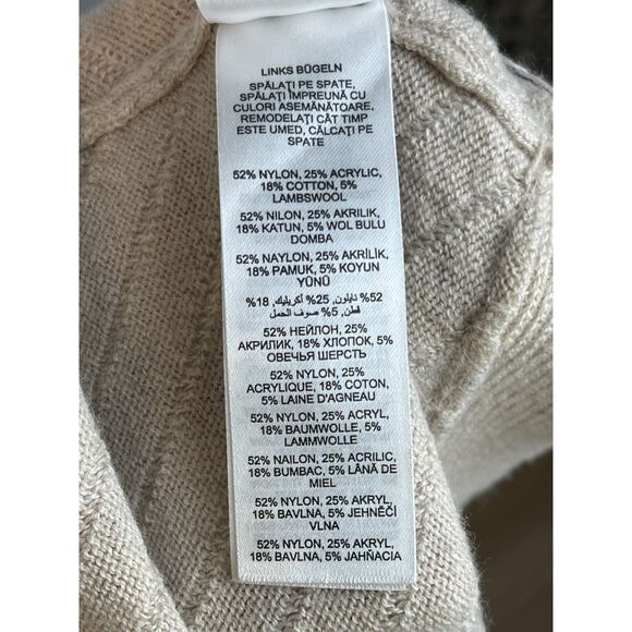 Maine New England Draped Lambswool Open-Front Cardigan – 16US - Picture 3 of 4